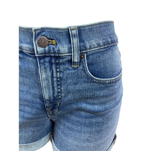 J.Crew Womens Denim Cuffed High-Rise Shorts Size 26 - New - Picture 4 of 8